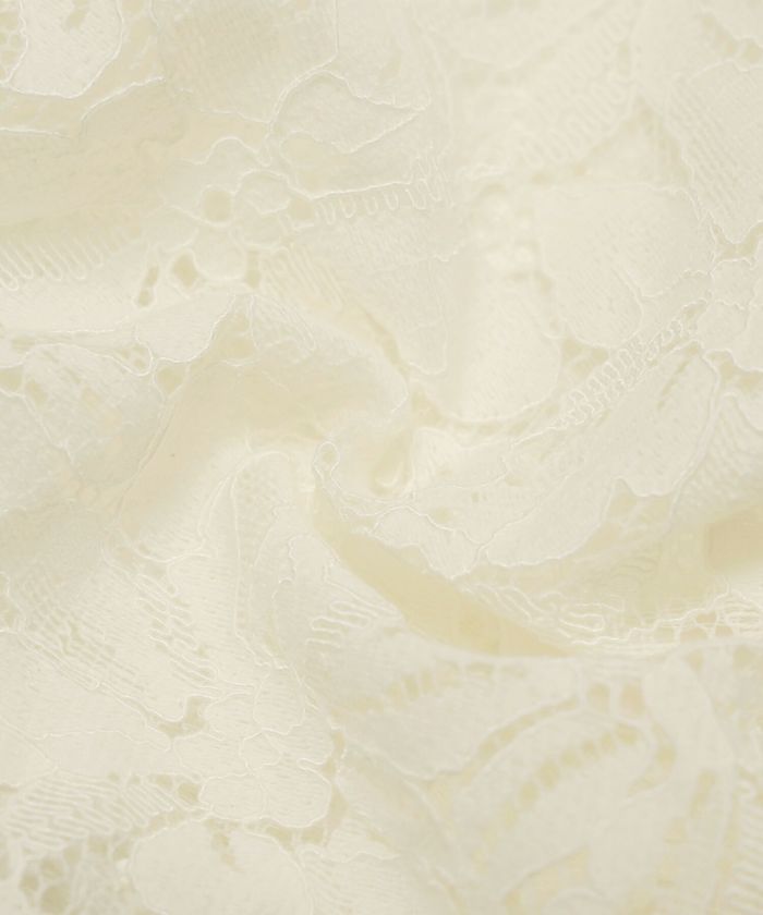 SUMMER-SALE レース スリーブ デニム ワンピース le reve
