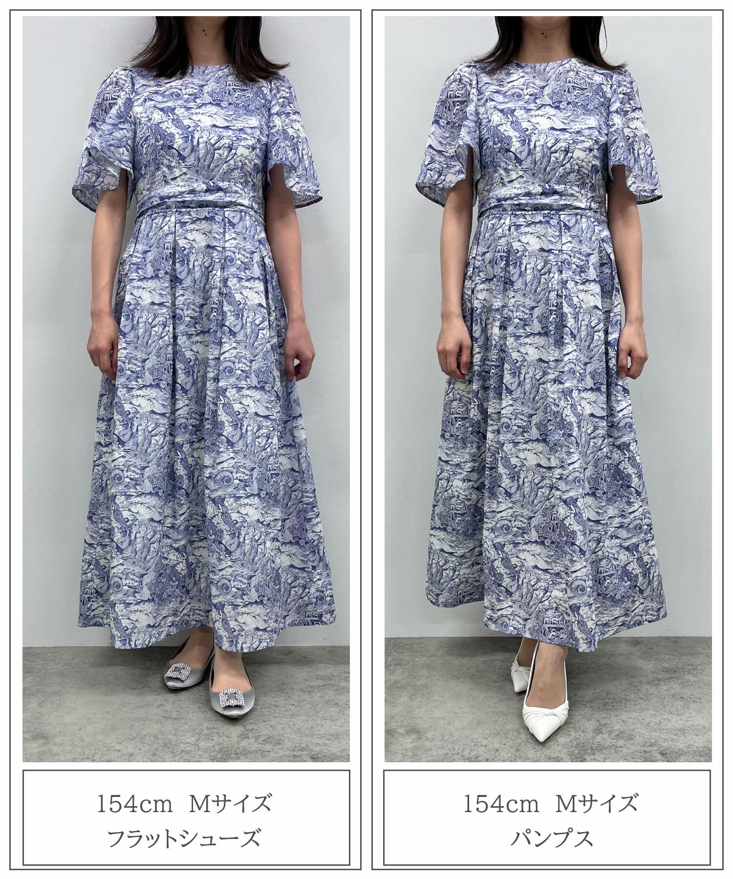 ワンピース/リゾート/ロング ワンピース/海のジュイ柄/ミックストロピカル柄/ブルートロピカル柄/S/M