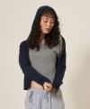 4/下旬～5/上旬頃発送予定！アイレット柄 ニットフーディー TINA