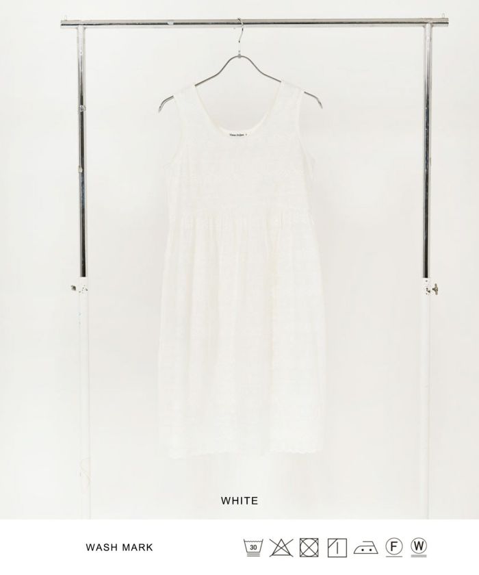 ワンピース/ドレス/白/ホワイト/ノースリーブ