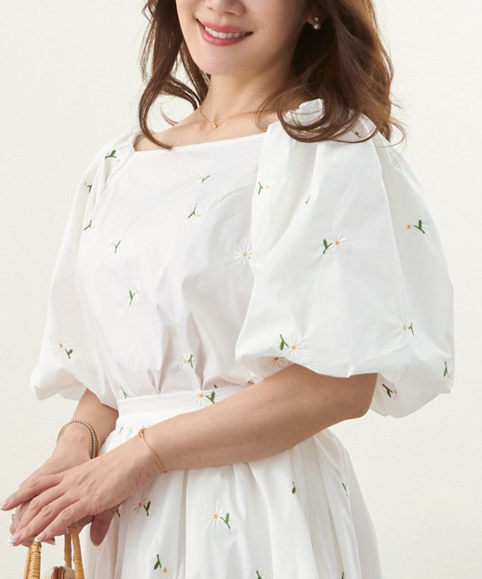 新品⭐️july nine GRACEGRAY パフスリーブ長袖ブラウス 未着用☆