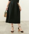 手洗い可/ニットワンピース春夏秋レディースかわいい五分袖グレー黒オフィスリブ畔編みサマーニットジョイントスペース