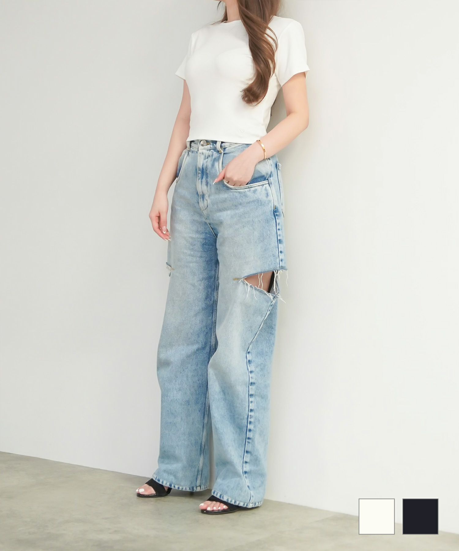 FINAL-SALE ティアード バルーン ヘム スカート Joint Space×aya 全2色 