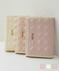 オリジナルハートキルティングウォレット＆マルチケースlerevevanillerローズピンク/スノーホワイト/ストロベリーミルク