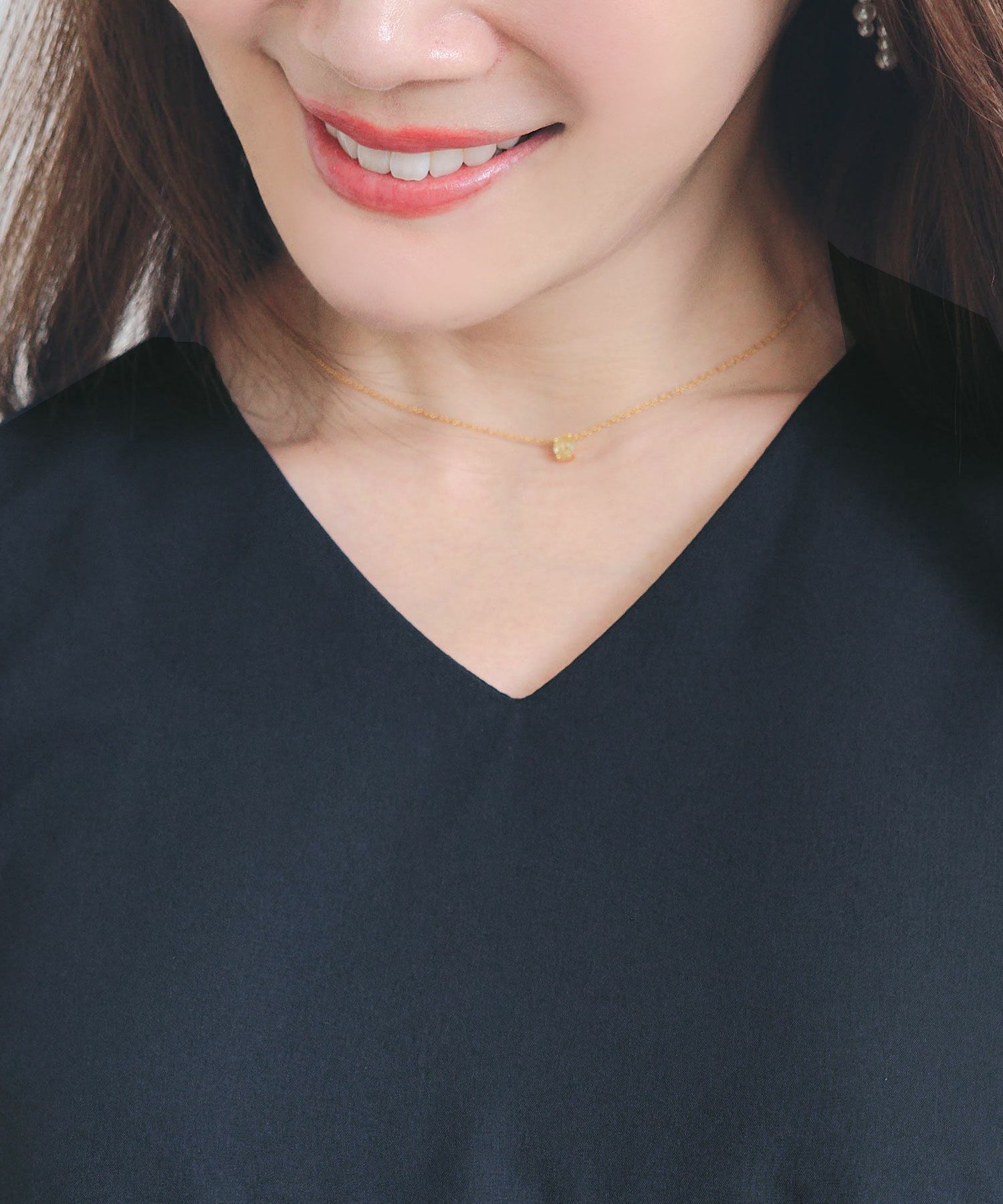 Vネック タックボリュームスリーブ ワンピース 半袖 Liala×PG 全3色  