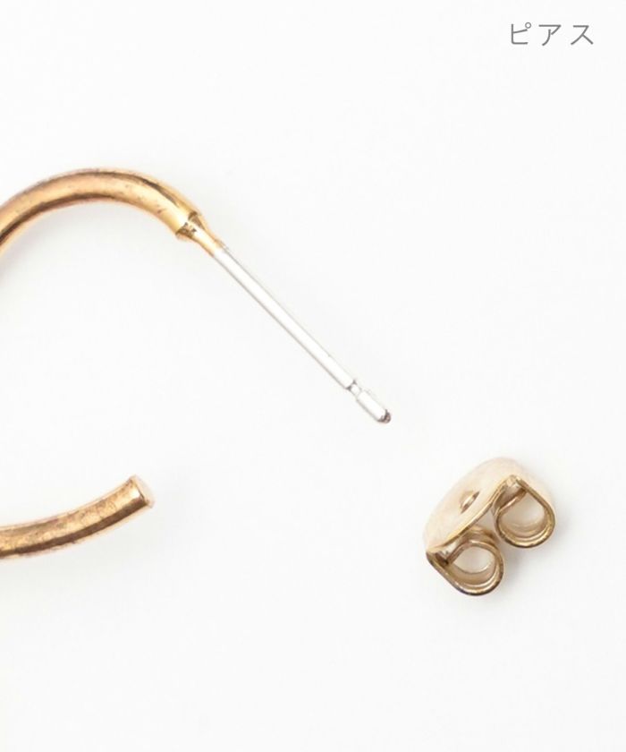 シンプル リボン ピアス イヤリング Simple Ribbon Pierce
