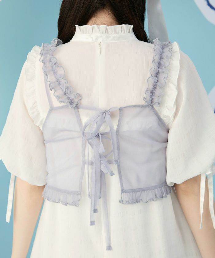 COMME des GARÇONS 2018 フリル スカラップステッチビスチェ COMME des GARÇONS 2018 フリル スカラップステッチビスチェ