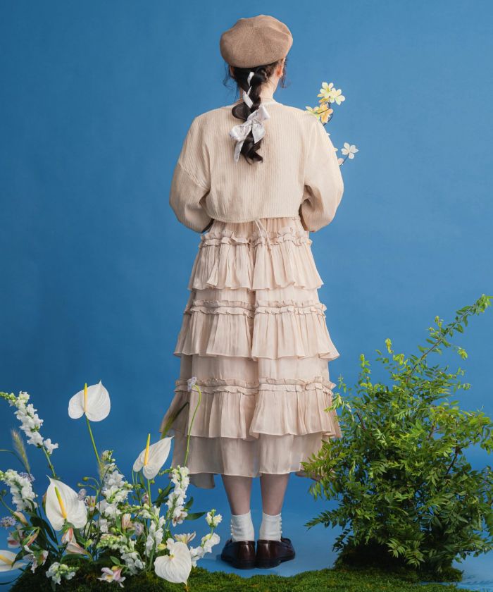 フロント リボン ボレロ miolite 全2色｜mio831-0056【1