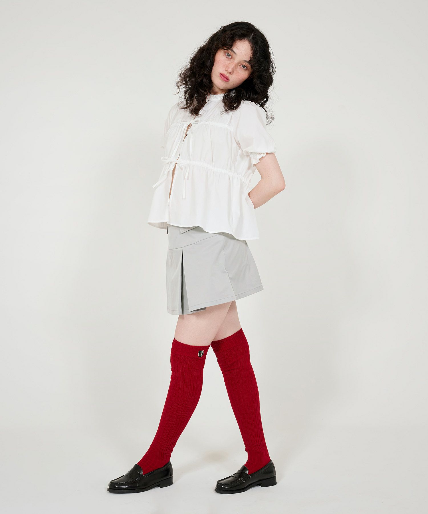 ボトムス/キュロット/スカートパンツ/ミニ丈