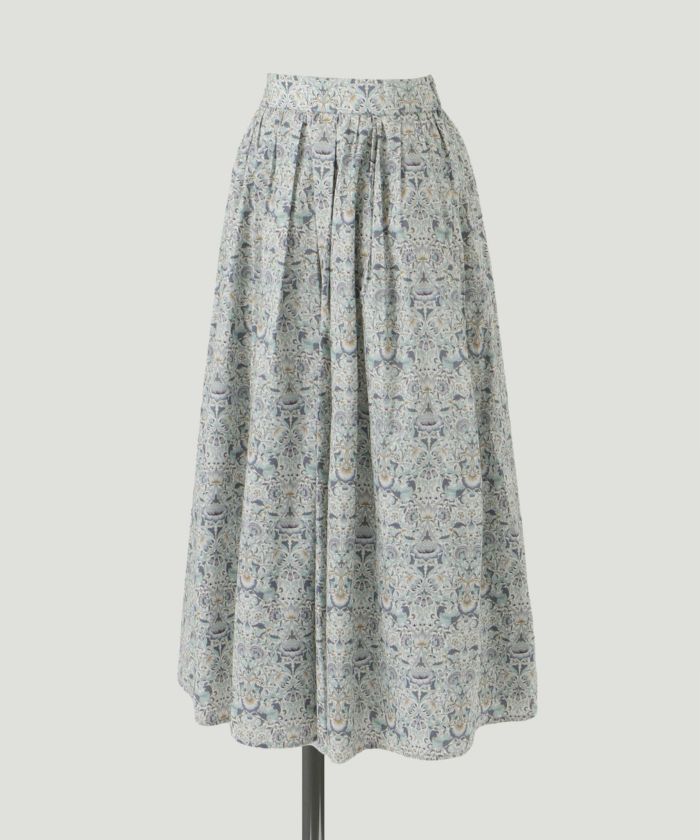 SUMMRER-SALE タック フレア スカート Made with Liberty Fabric