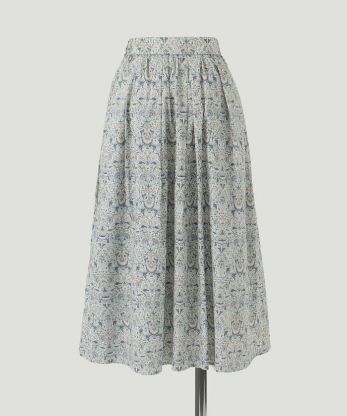 SUMMER-SALE タック フレア スカート Made with Liberty Fabric