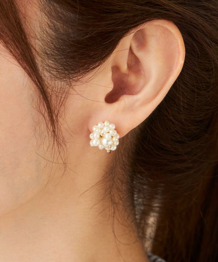 スパークリング パール ピアス イヤリング Sparkling Pearl Pierce Earring