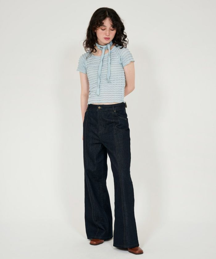 ストール付き コンパクトサマートップス TINA：JOJUN 全3色