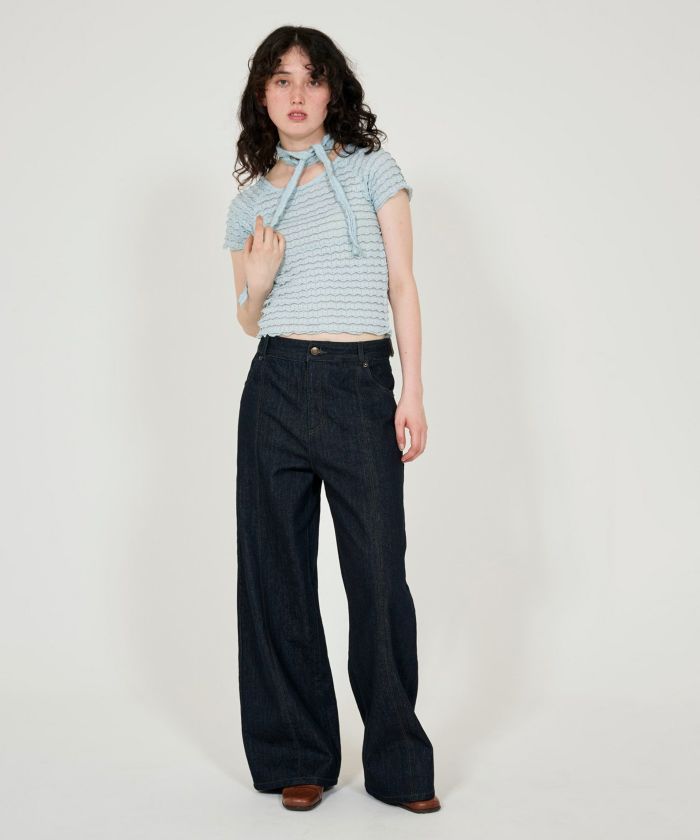 ストール付き コンパクトサマートップス TINA：JOJUN 全3色