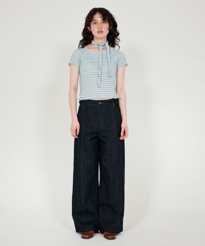 ストール付き コンパクトサマートップス TINA：JOJUN 全3色