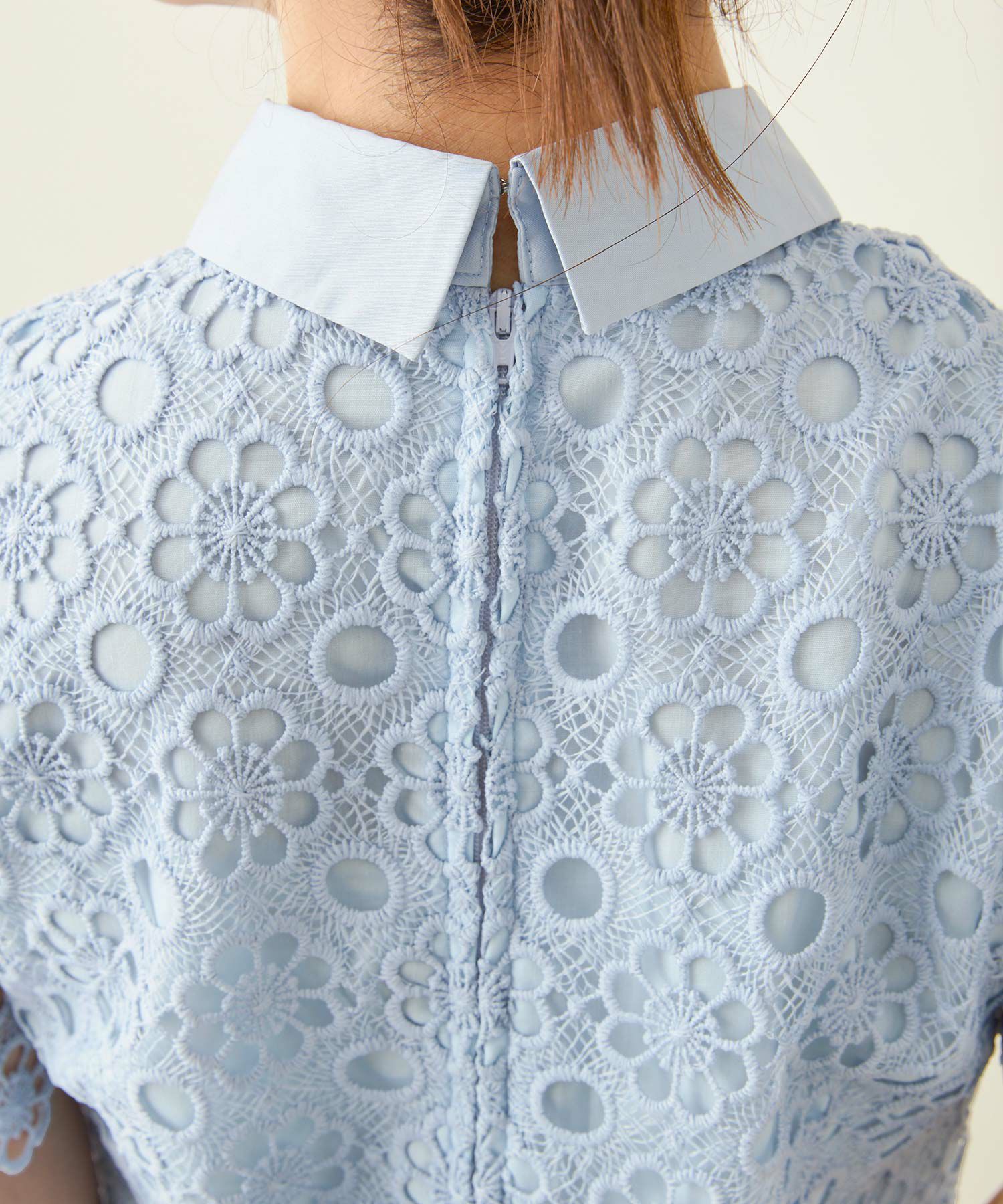 手洗い可 コーデ お呼ばれ 上品 清楚 夏 半袖 レディース おしゃれ 白黒 オフィス かわいい 大人 きれいめ ジョイントスペース