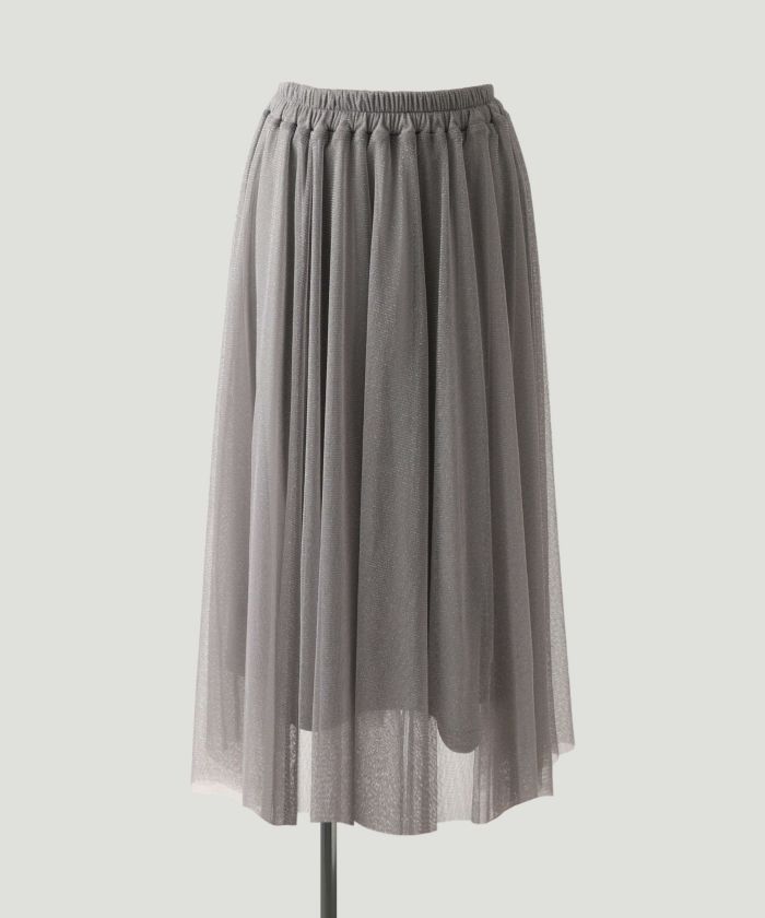 ✧新品✧ UNTITLED ラメチュールスカート グレー スカート