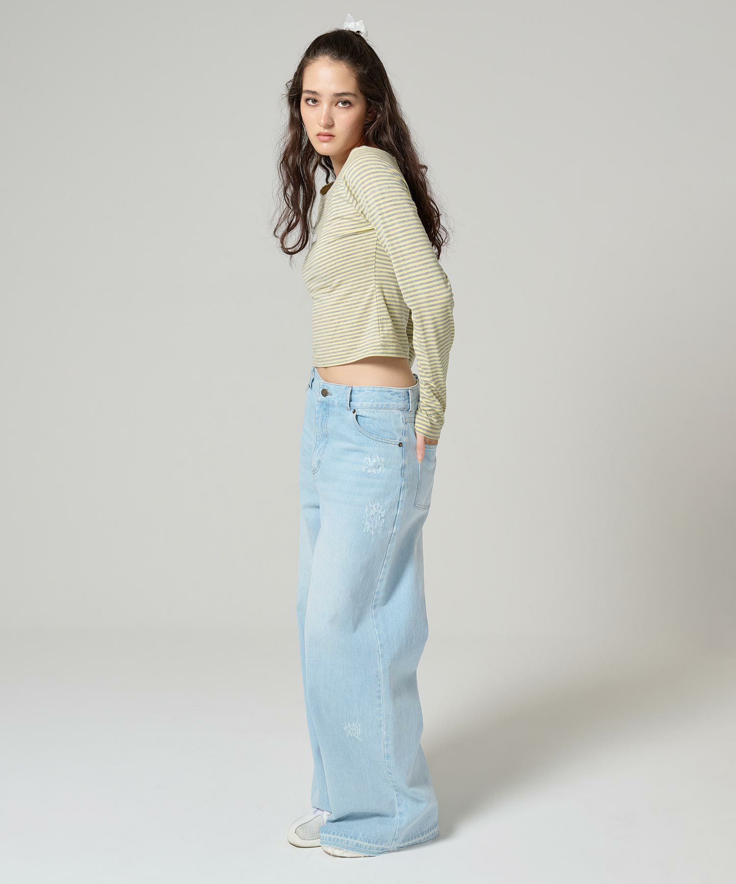 ボトムス/デニム/パンツ/ダメージ