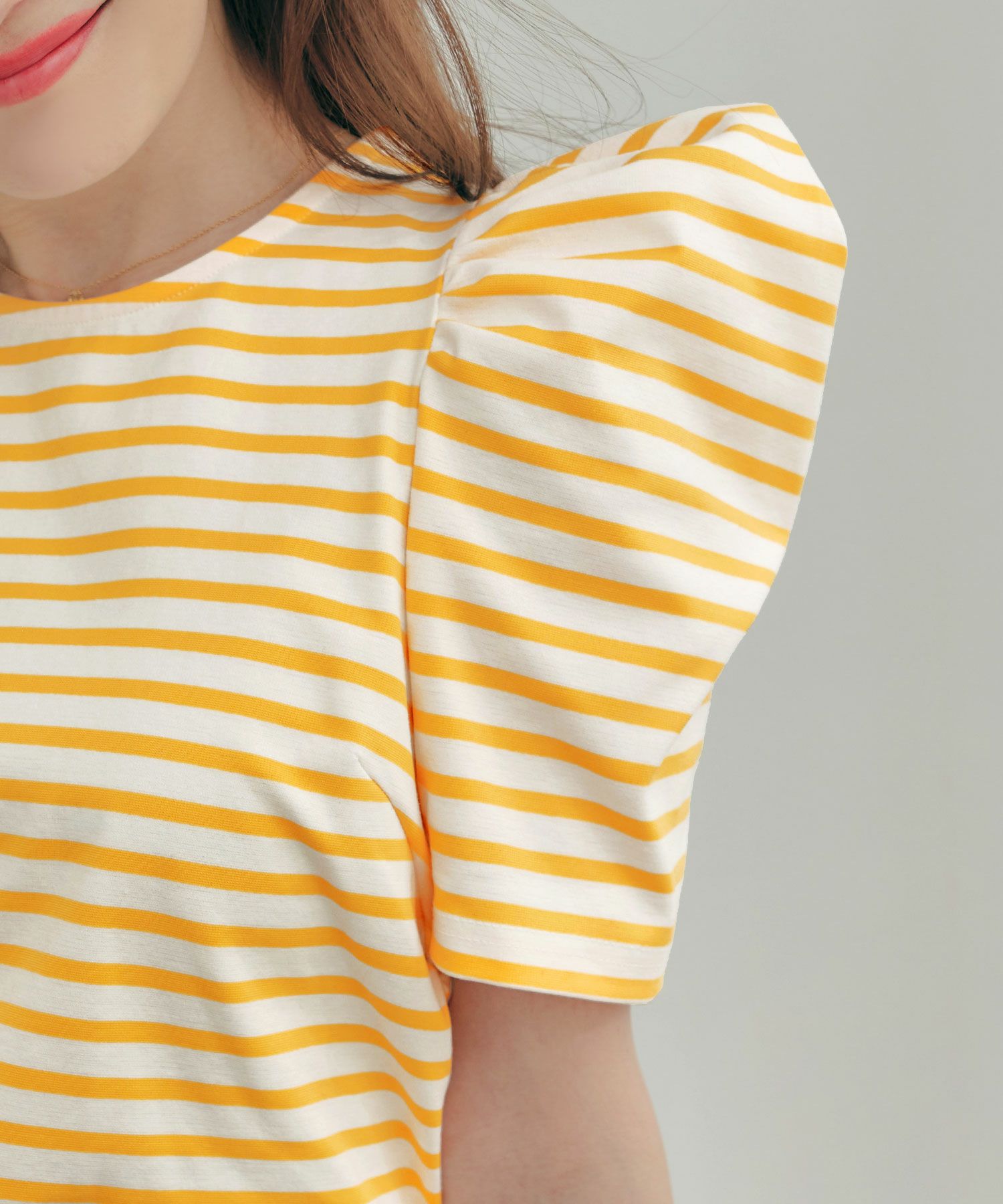 手洗い可/カットソーレディースおしゃれトップス半袖ボーダー柄無地白黒かわいいきれいめ洗濯できる長持ちジョイントスペース