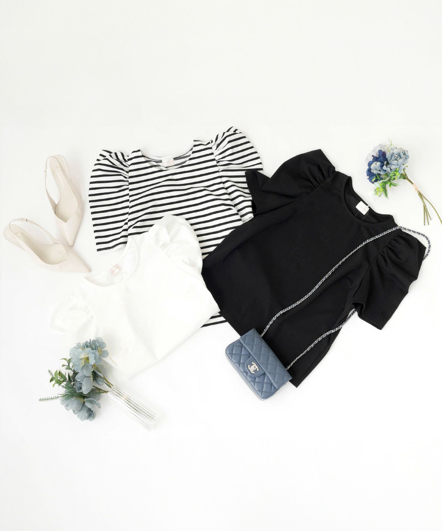 手洗い可/カットソーレディースおしゃれトップス半袖ボーダー柄無地白黒かわいいきれいめ洗濯できる長持ちジョイントスペース