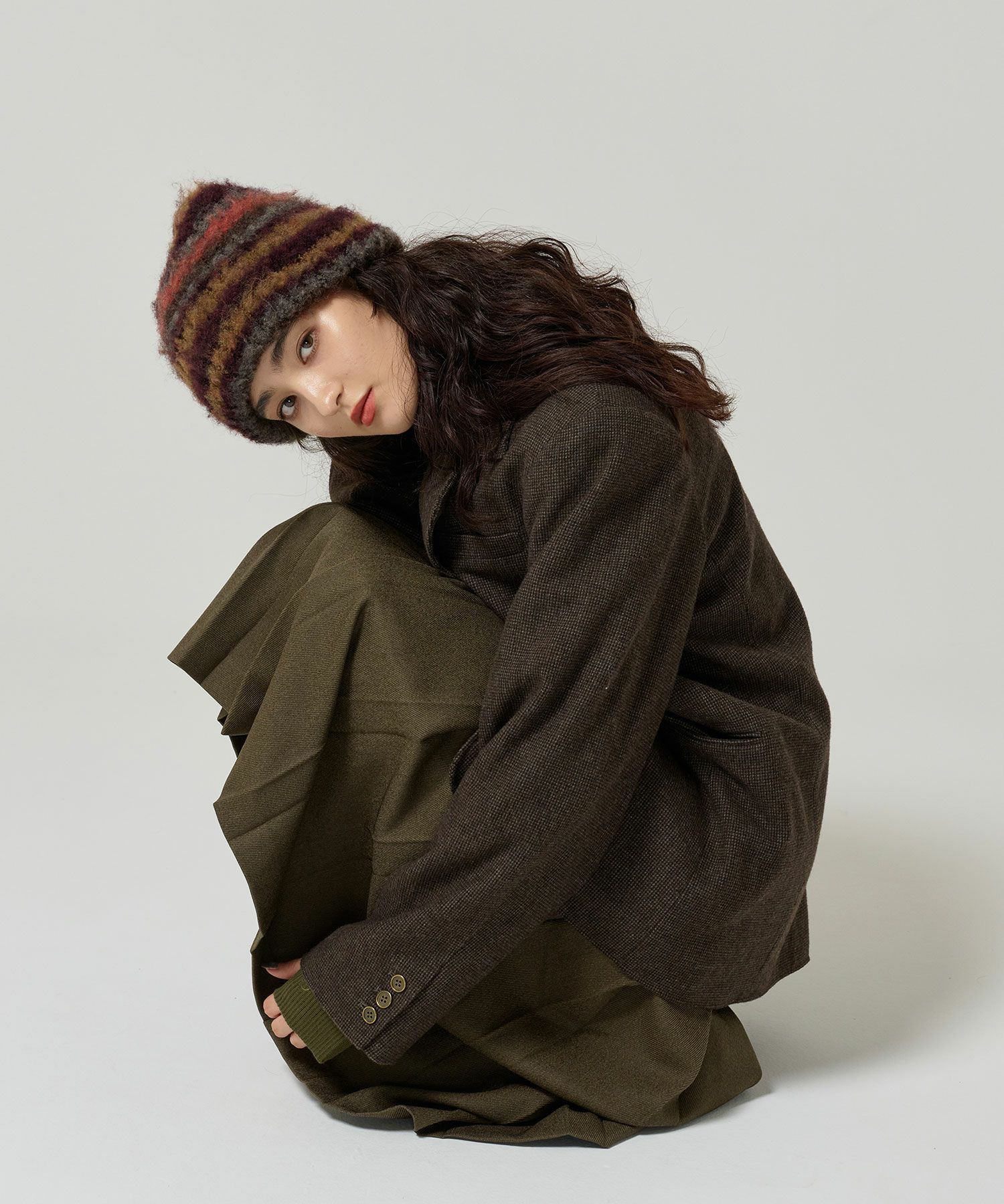 ウールミックス チェックジャケット TINA：JOJUN 全2色｜tnj231-0893 