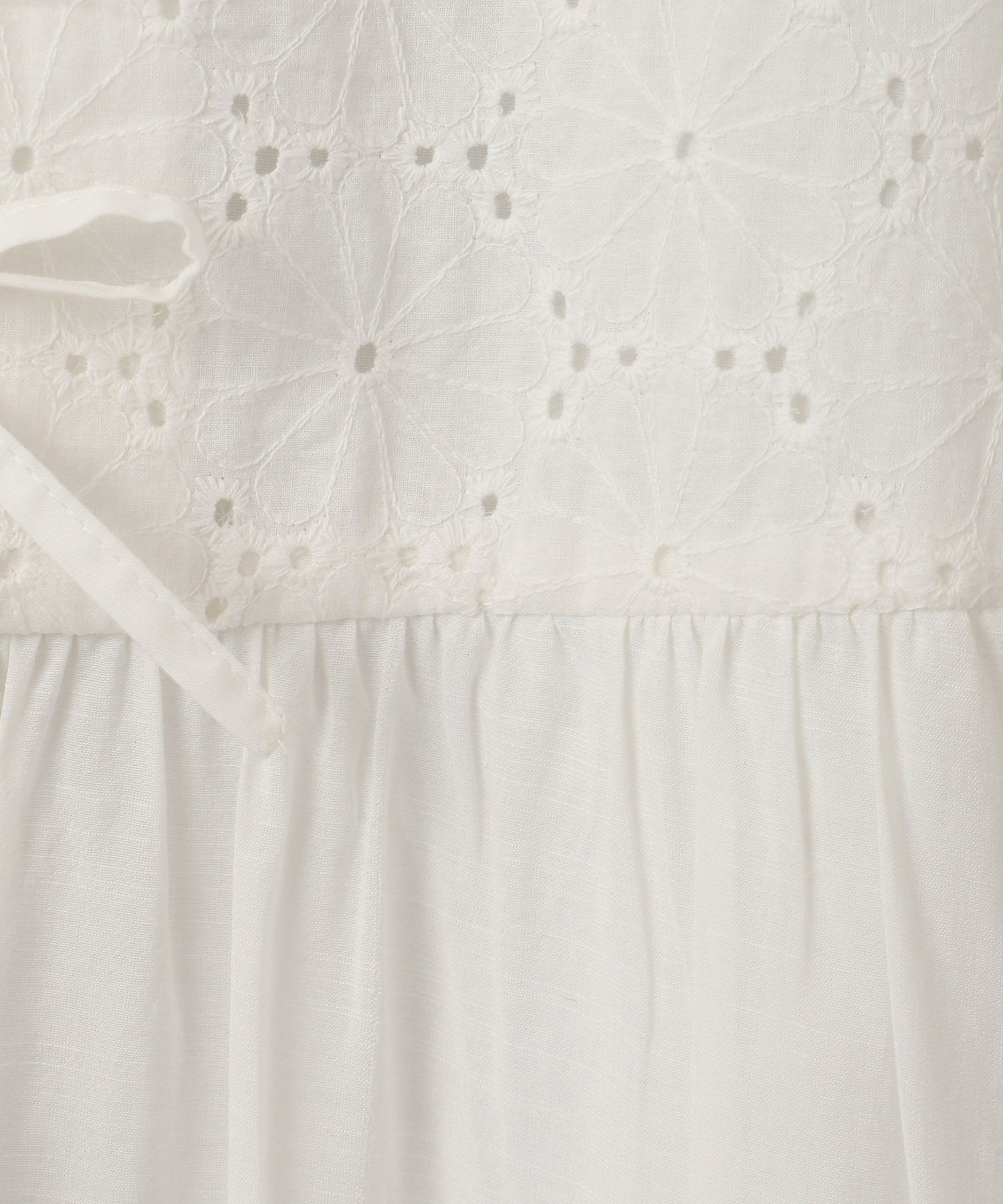 レディース 夏 ロング 花柄 五分袖/ホワイト/ブラック/S/M