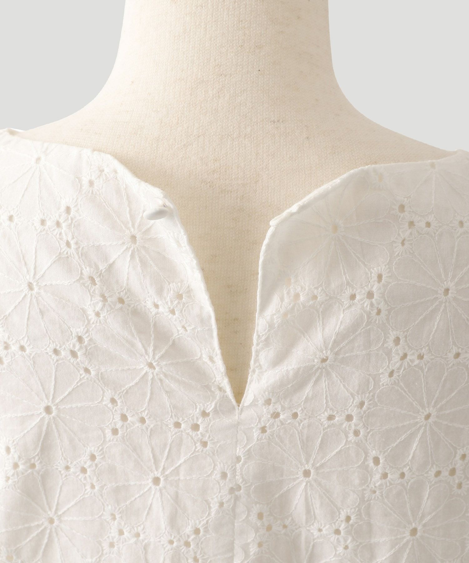 レディース 夏 ロング 花柄 五分袖/ホワイト/ブラック/S/M