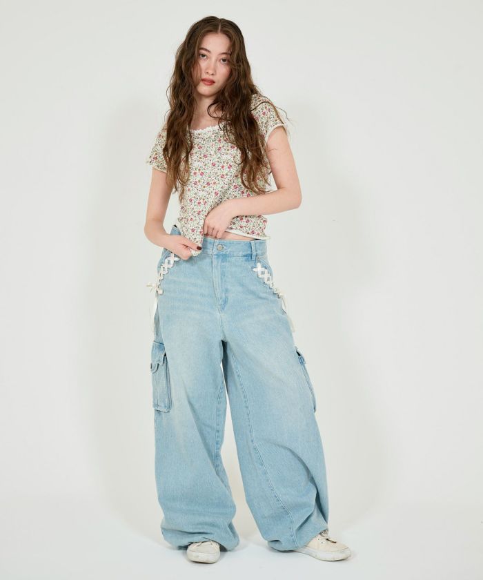 Bonnie ribbed cut and sew | mikoto | TINA：JOJUN