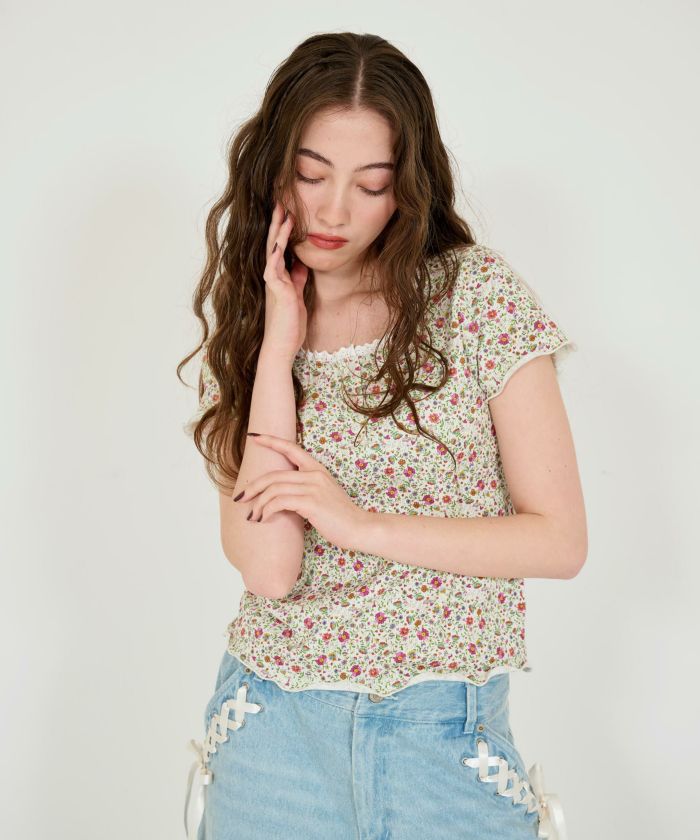 Bonnie ribbed cut and sew TINA：JOJUN 全1色｜tnj531-0875【2