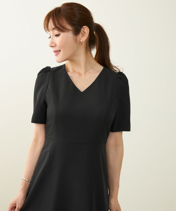 GW-SALE ワンピース レース襟 フィット&フレア 半袖 Liala×PG 全 GW-SALE ワンピース レース襟 フィット&フレア 半袖 Liala×PG 全