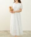 新色追加手洗い可コットンレースカットソーフレアロング大人かわいいきれいめ白黒春夏秋ドッキング綿ジョイントスペース