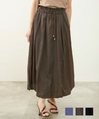 セレクト 手洗い可 スカート バルーン 黒 ウォッシャブル ウエストゴム 大人 かわいい きれいめ ジョイントスペース