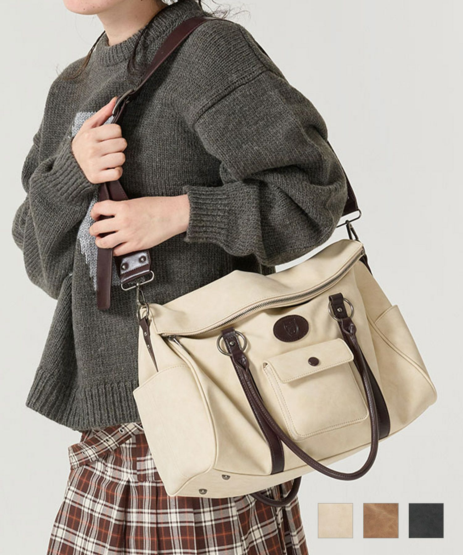 ショルダー付き トラベルバッグ TINA：JOJUN 全2色｜tnj932-0908 
