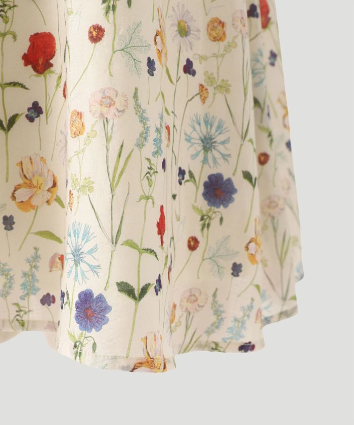 スリットスリーブ ブラウス Made with Liberty Fabric HUIT 全2