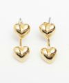 ダブル ハート 2way ピアス Double Heart 2way Pierce