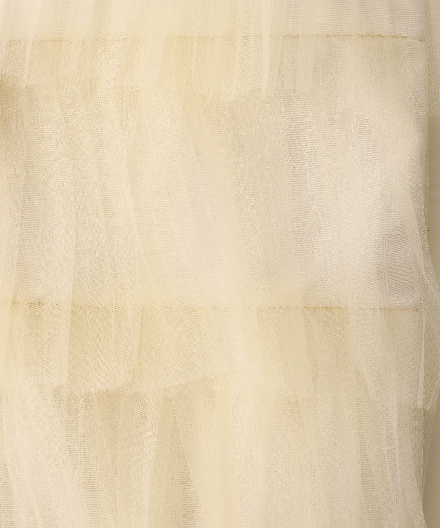 サブバッグ トレンド レース チュール ティアード ポケット付き/アイボリー/グレー/ベージュ/フリー