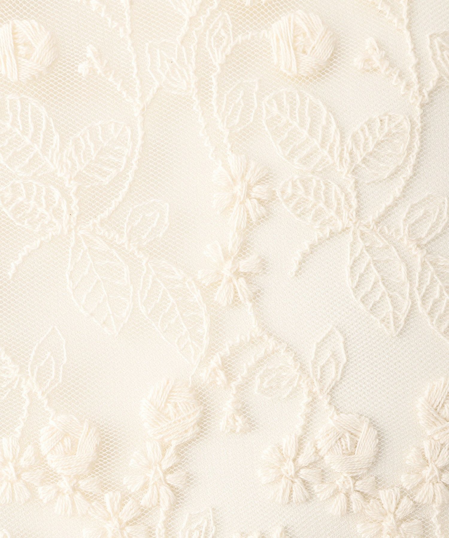 サブバッグ トレンド レース チュール ティアード ポケット付き/アイボリー/グレー/ベージュ/フリー