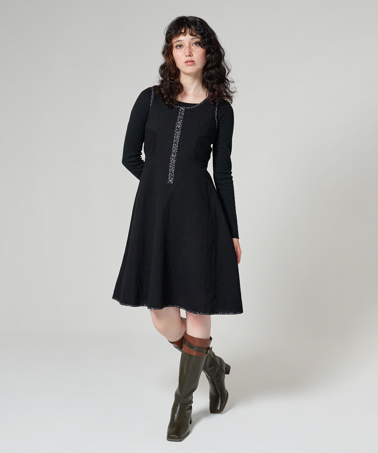 ワンピース/ノースリーブ/花柄