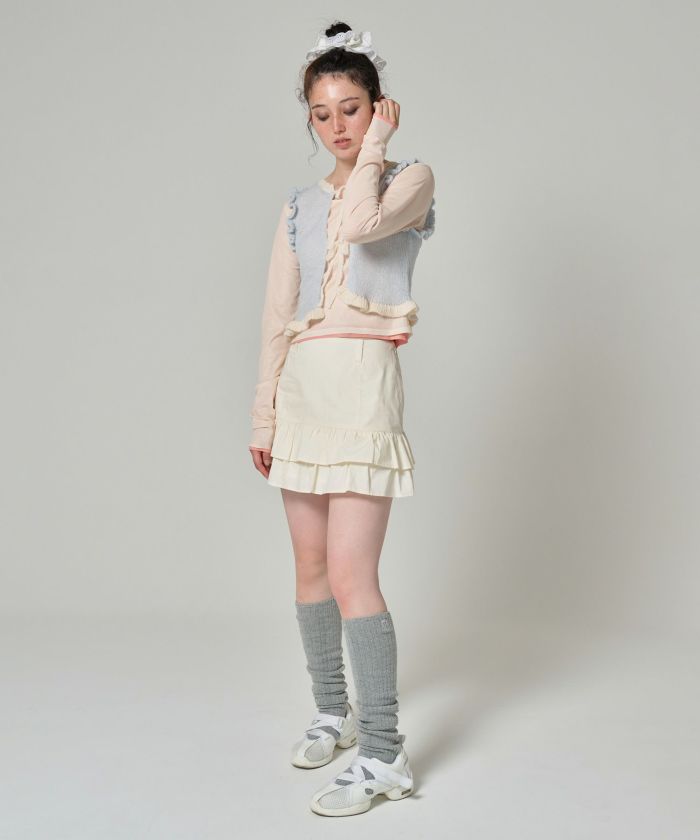 トップス Tina:Jojun クリアボタン ヘンリーネックカットソー TINA：JOJUN 全8色