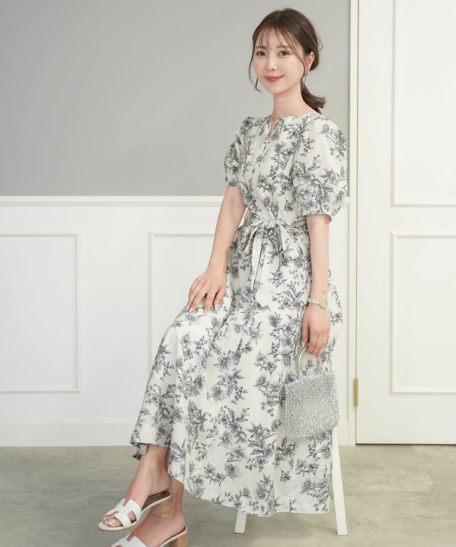 フロントファスナー アソートパターン ワンピース le reve vaniller 全  