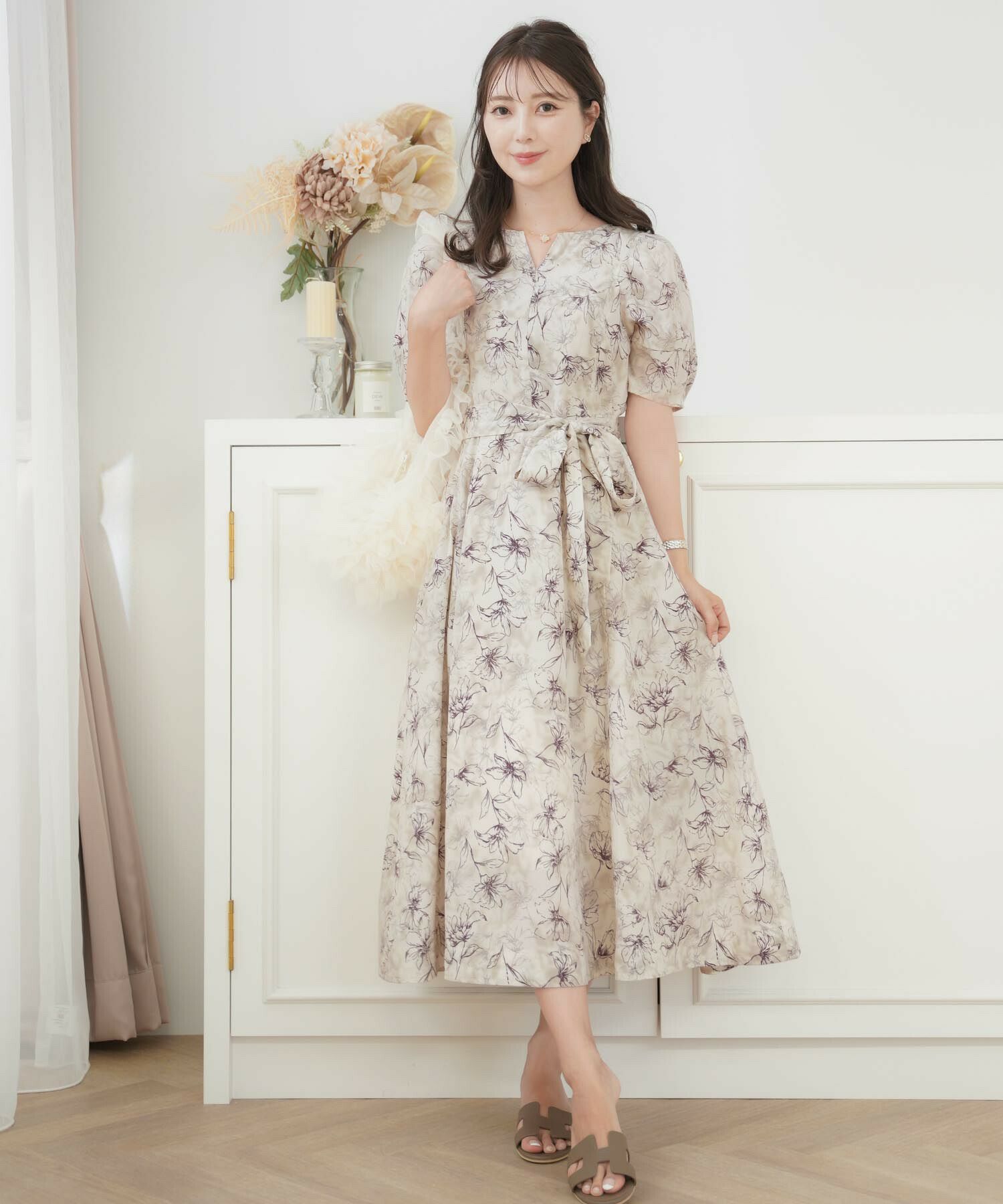 フロントファスナー アソートパターン ワンピース le reve vaniller 全  