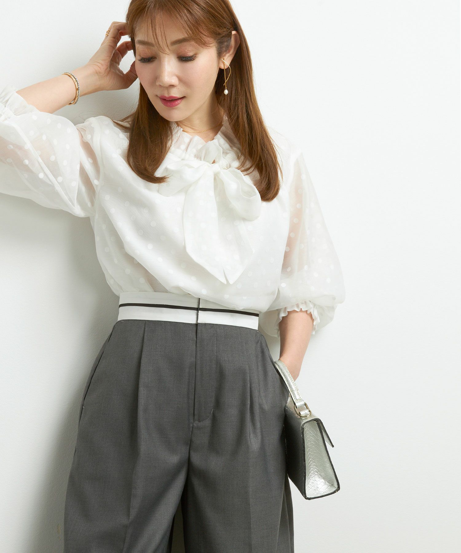 手洗い可ワイドパンツレディースきれいめ黒ウエストゴムエレガントおしゃれ大人テロテロジョイントスペース