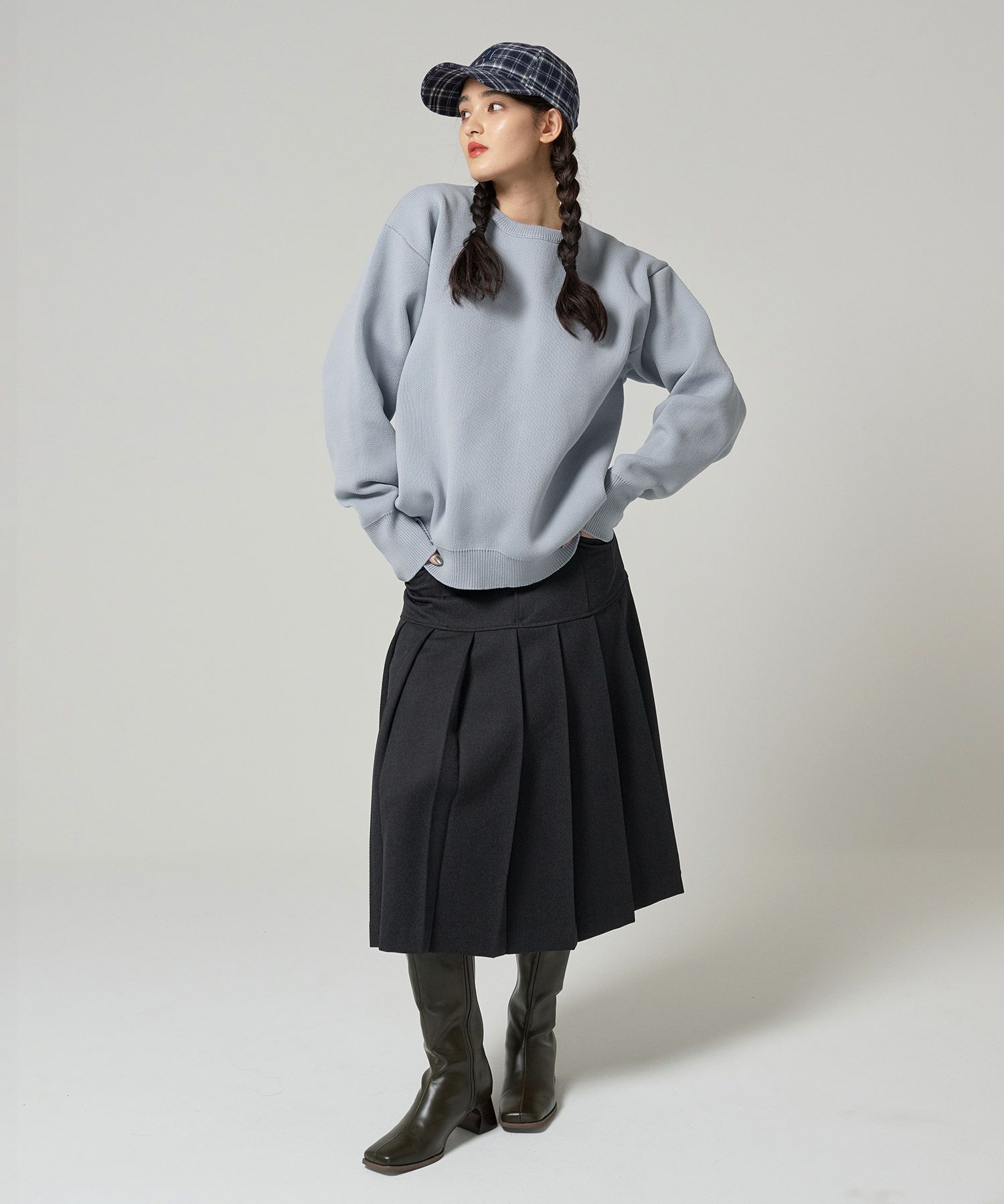 ユニセックス/ニット/ポリニット/刺繍入り