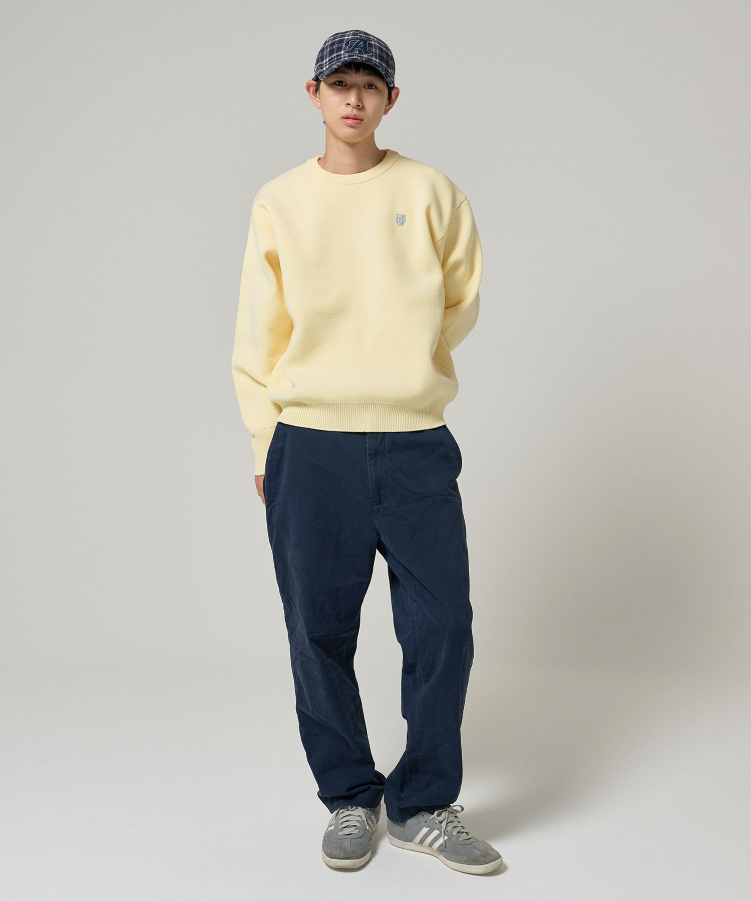 ユニセックス/ニット/ポリニット/刺繍入り