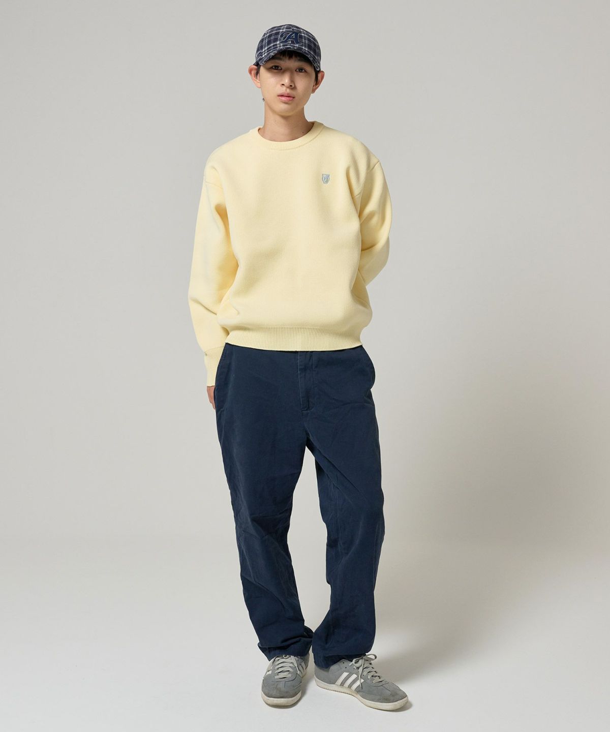 ユニセックス/ニット/ポリニット/刺繍入り