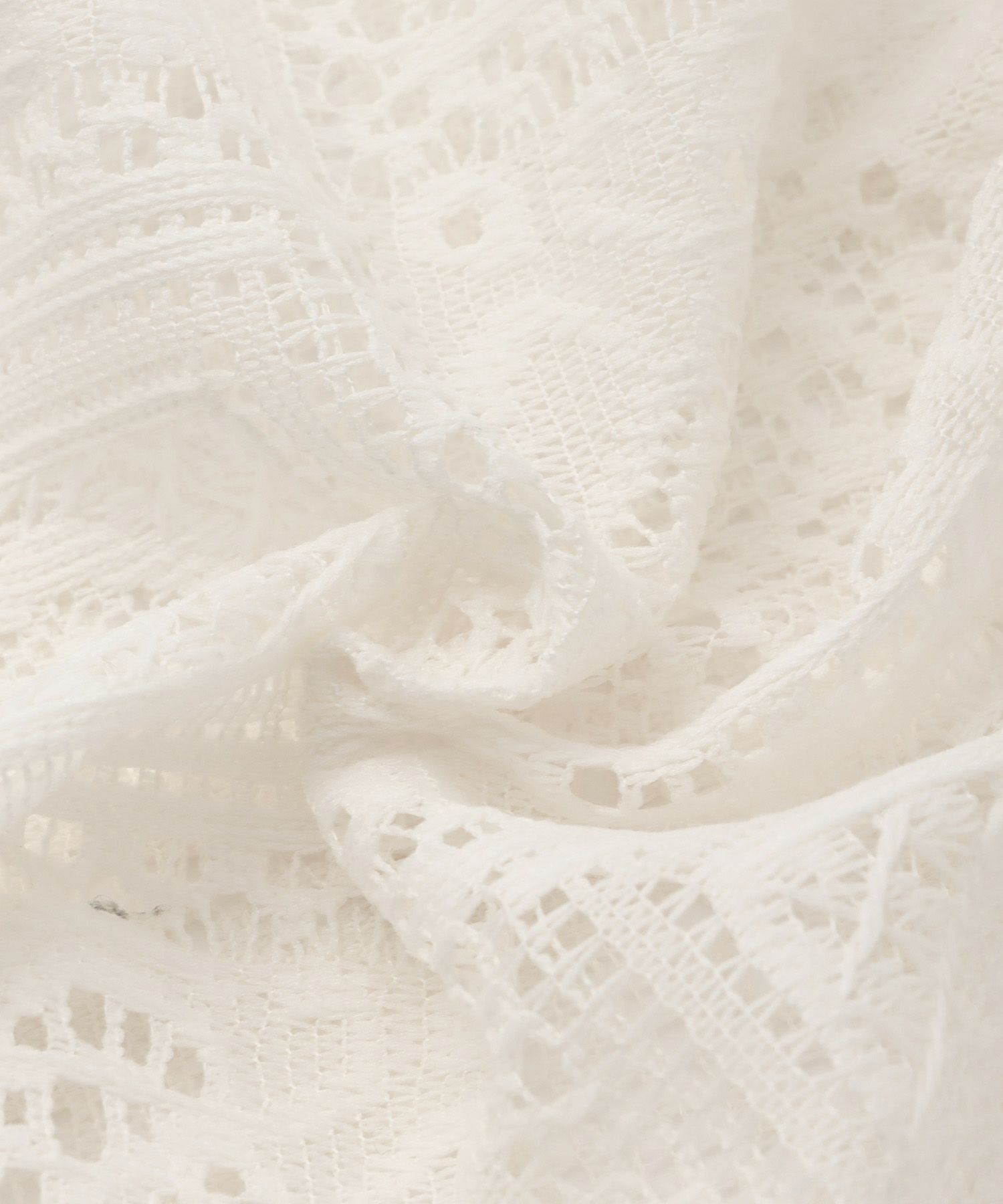 上品 レース リゾート 透け感/アイボリー/M