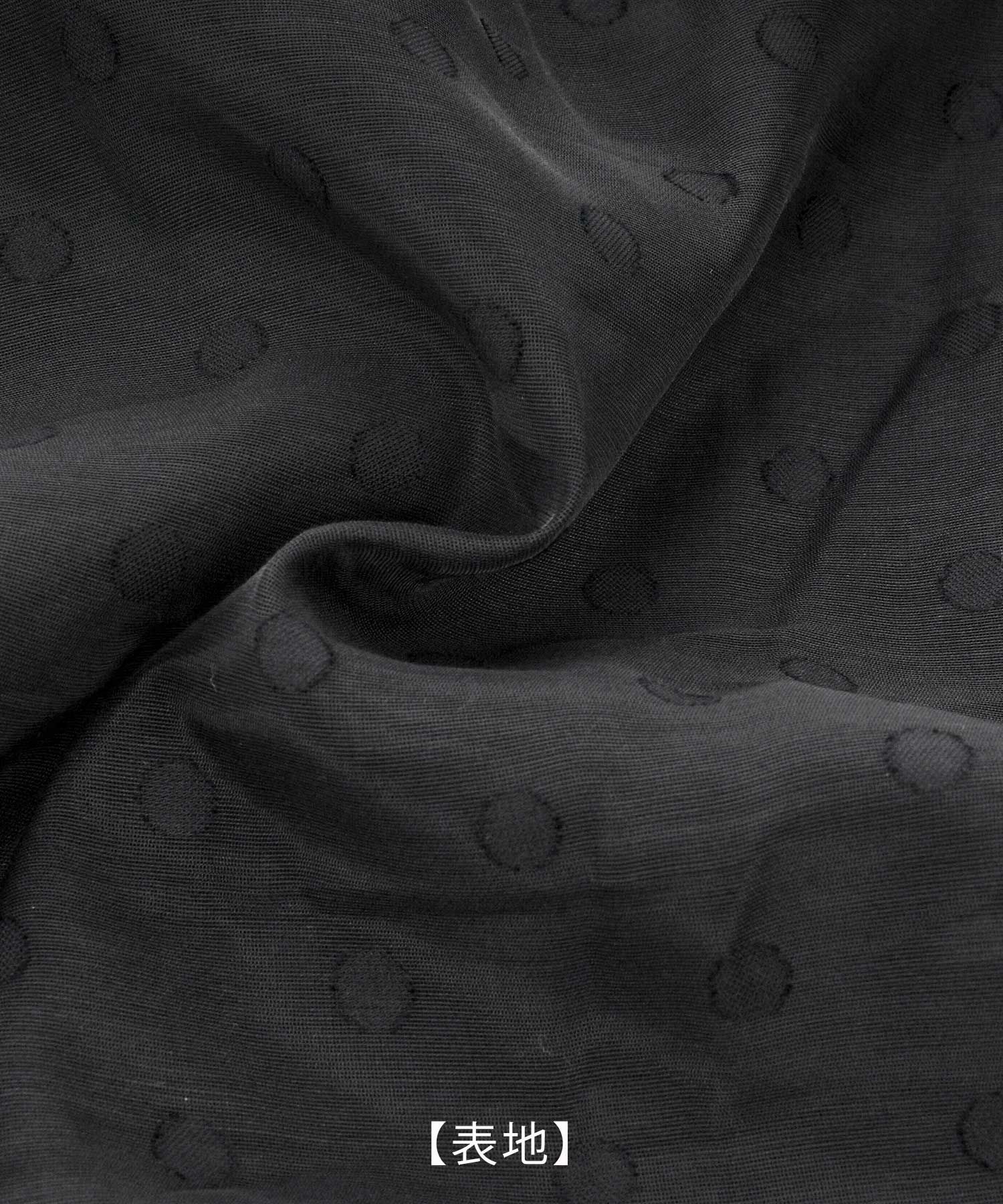 手洗い可トップスレディースブラウスシアー素材ドットおしゃれかわいい大人長い丈白黒ジョイントスペース