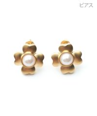 クローバー パール ピアス イヤリング Clover Pearl Pierce Earring