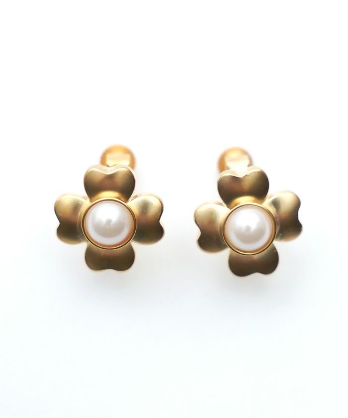 クローバー パール ピアス イヤリング Clover Pearl Pierce Earring