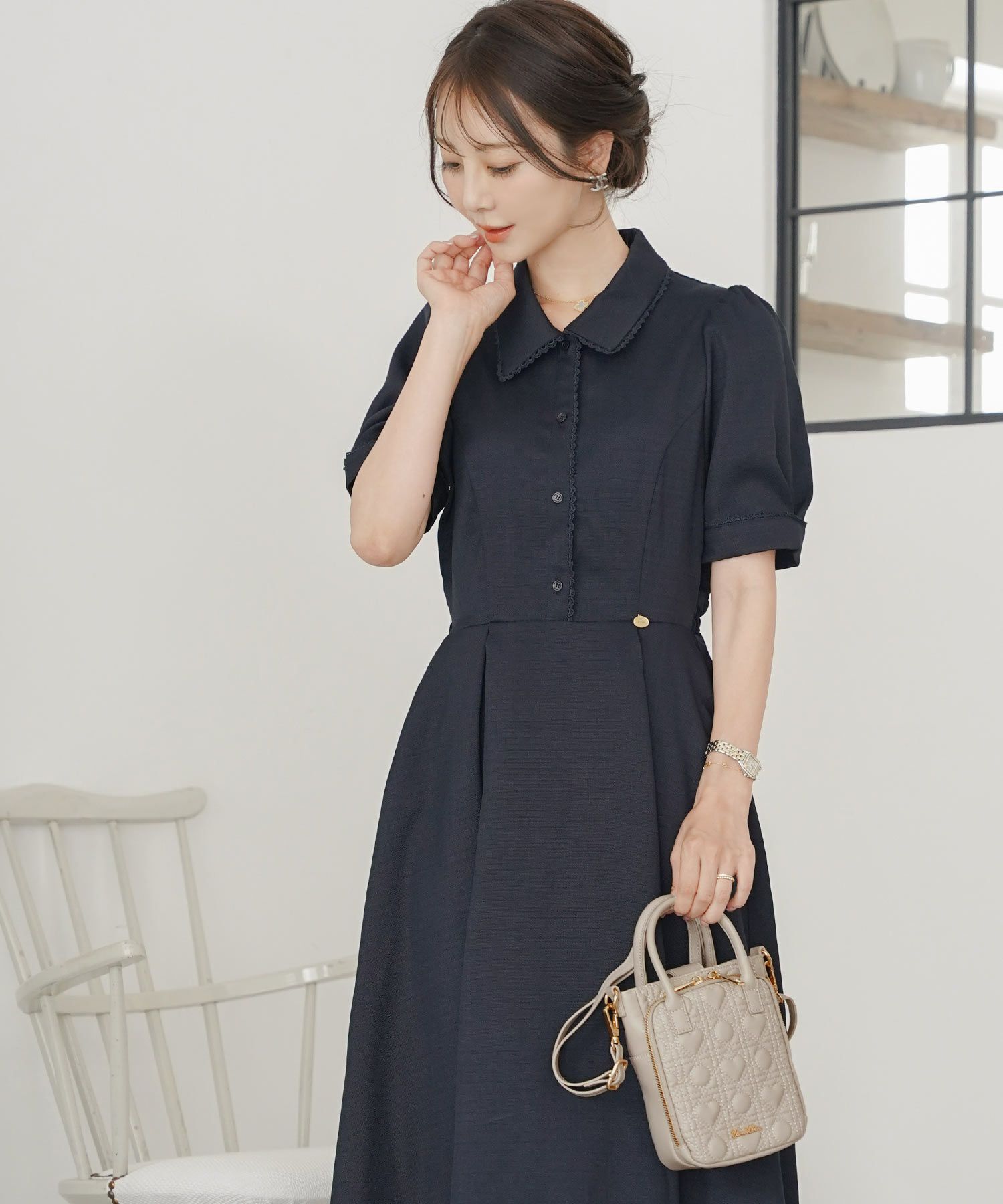 5/下旬頃発送予定！オリジナル ハートキルティング ミニ ショルダー  